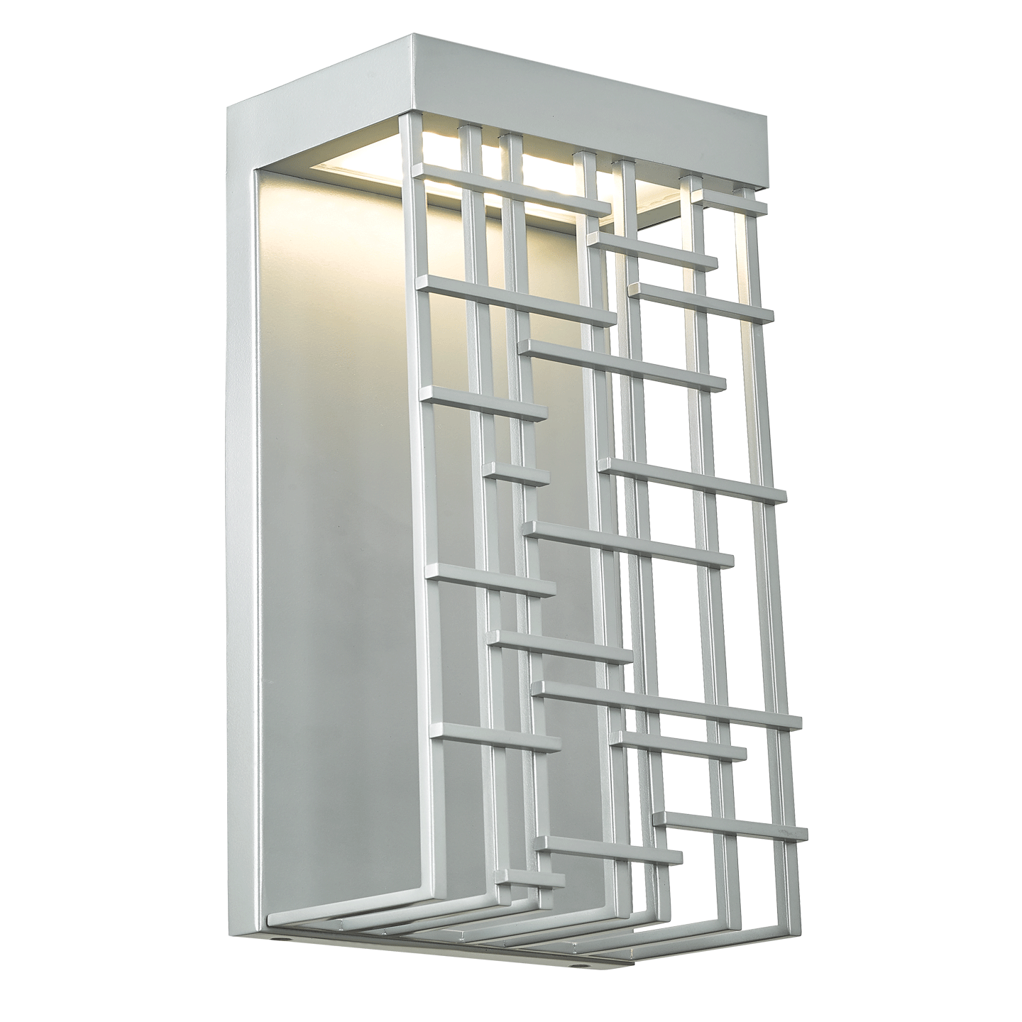 Abra Aspen Wet Location Lattice Shade Wall Fixture Silica