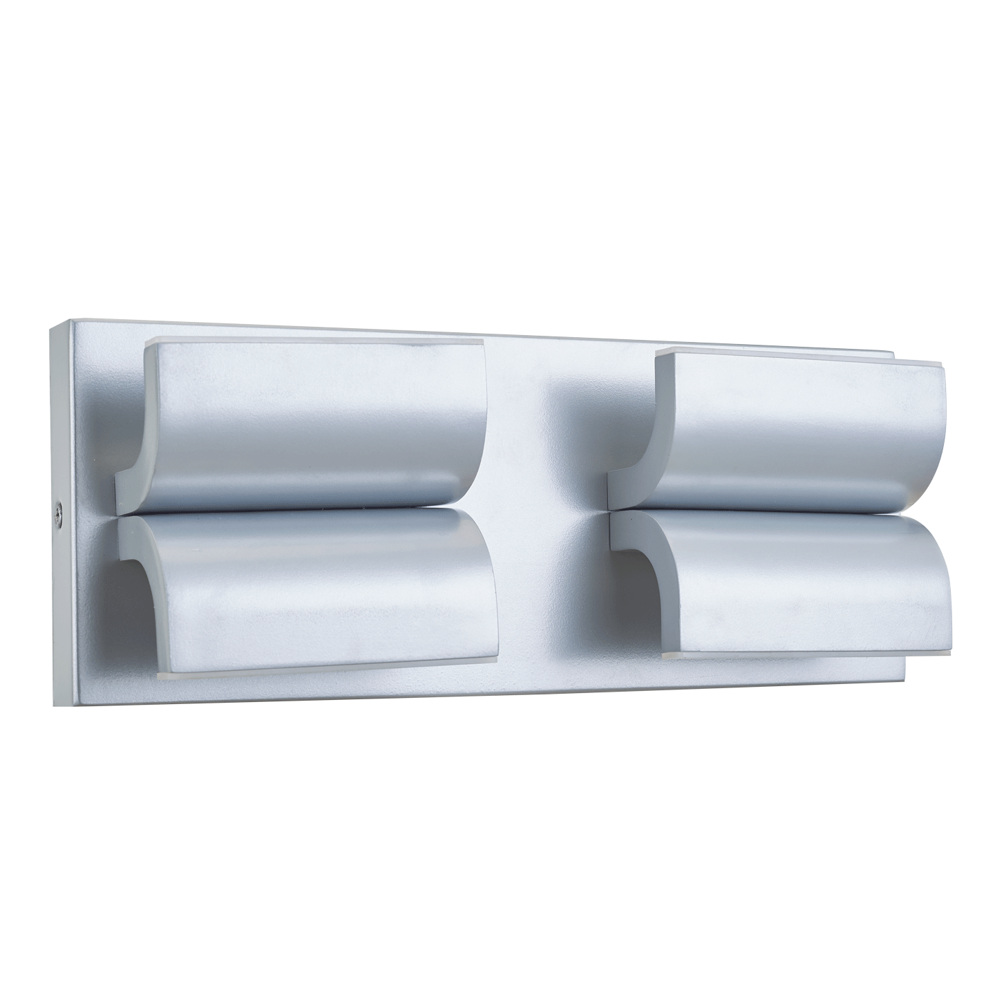 Abra Willow Wet Location 4 Light Curved Aluminum Wall Fixture Silica