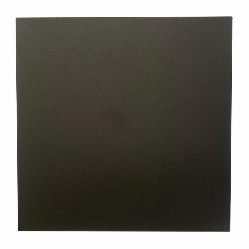 Abra Mona Lisa 50080ODW square backlit LED wall fixture with frosted glass diffuser, available in matte black and silica finishes