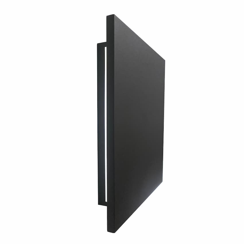 Abra Lighting Mona Lisa 50080ODW modern 12-inch outdoor wall sconce with 774-lumen integrated LED and four-sided backlit illumination