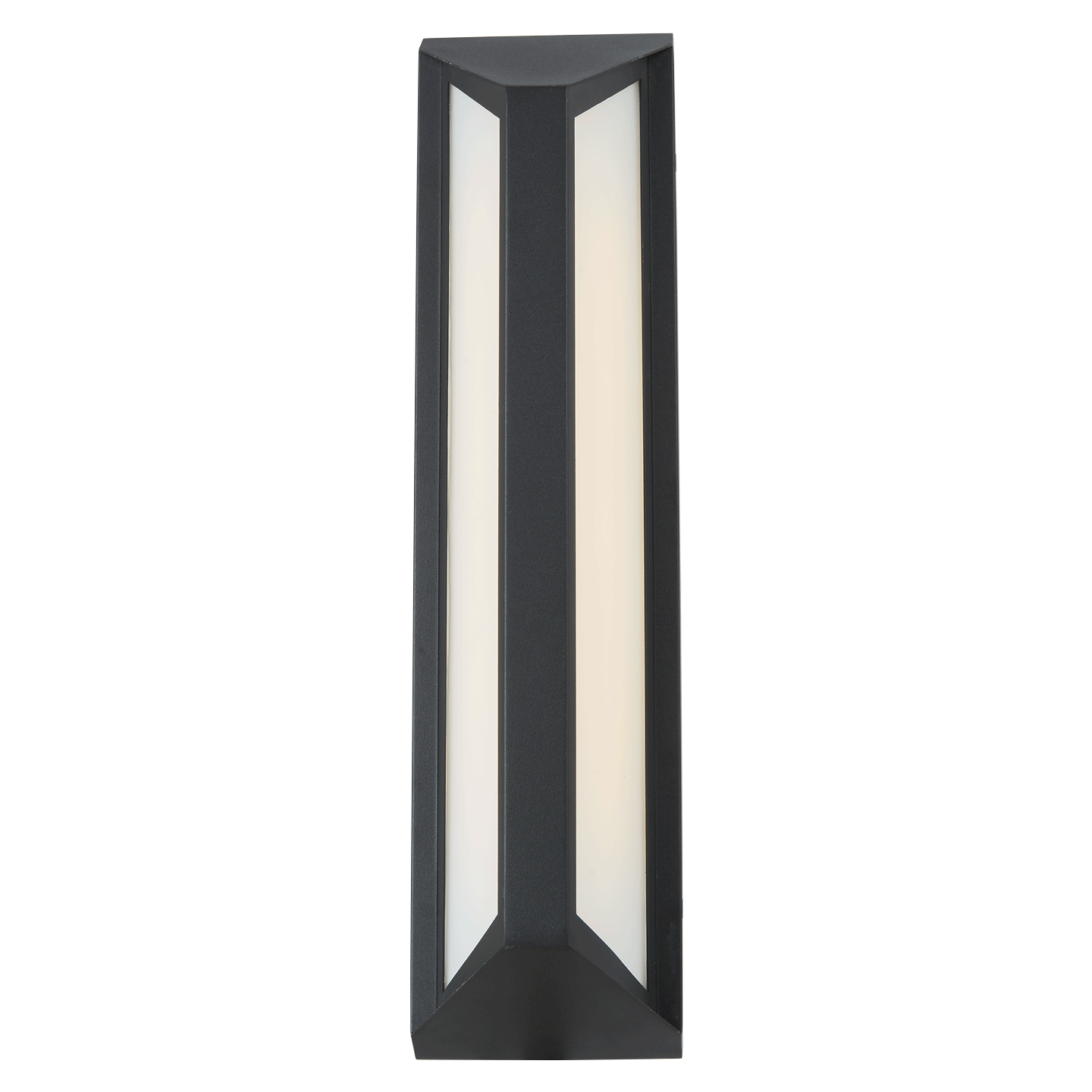 Abra Newport Wet Location Angled Side Light Wall Fixture Matte Black