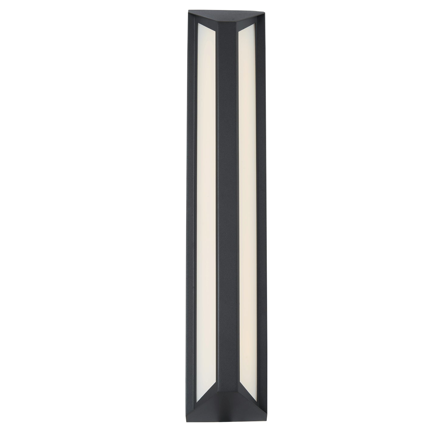 Abra Newport Wet Location Angled Side Light Wall Fixture Matte Black