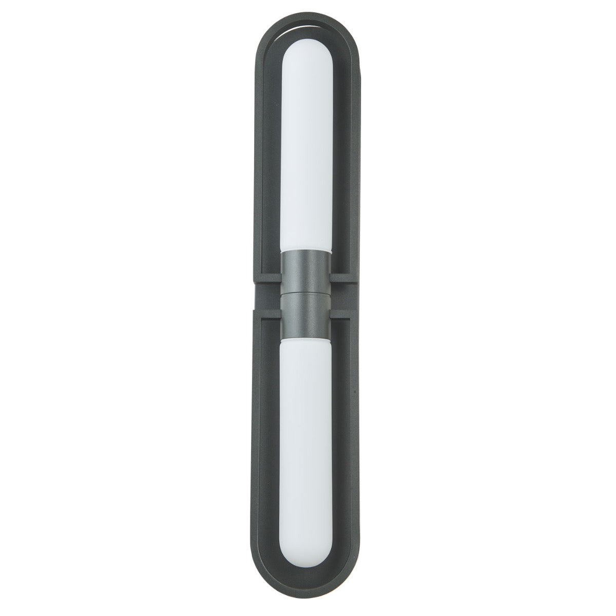 Abra Siren Marine Grade Wet Location Wall Fixture with Frosted Glass Diffuser Matte Black