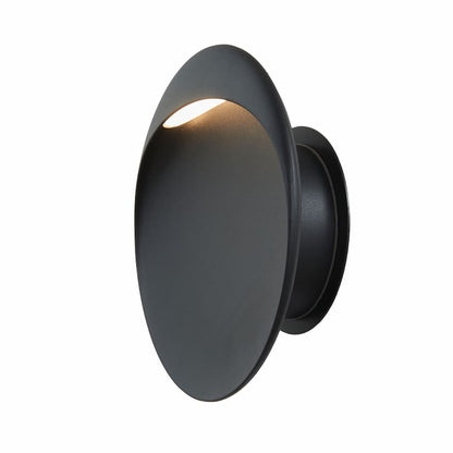 Abra Lighting Sol 50105ODW 8-inch LED outdoor wall fixture with frosted glass diffuser and contemporary round design