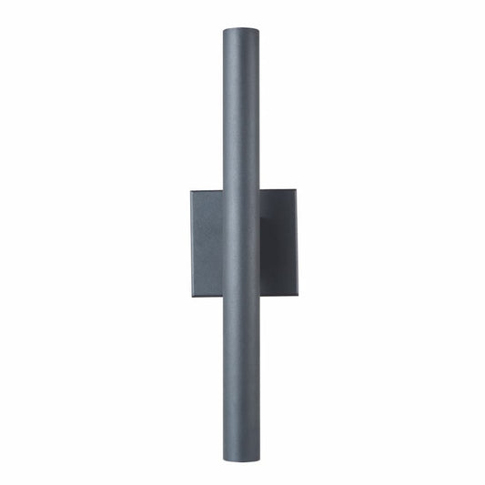 Abra Obelisk 50111ODW wet location wall sconce featuring a reflective inner tube, frosted glass diffuser and sleek vertical profile