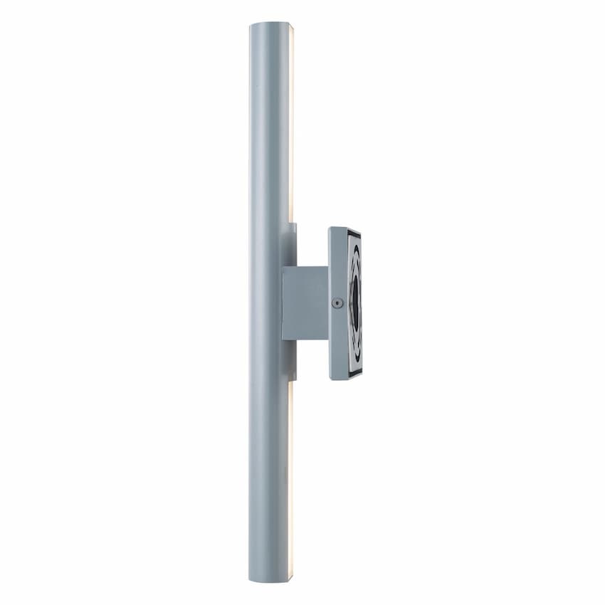 Abra Obelisk 50111ODW 18-inch outdoor wall sconce with steel construction, reflective tube lighting and wet-location rating