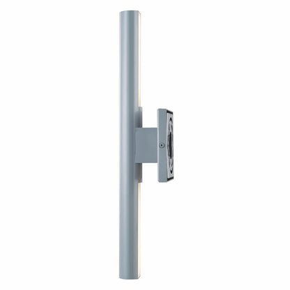 Abra Obelisk 50111ODW 18-inch outdoor wall sconce with steel construction, reflective tube lighting and wet-location rating