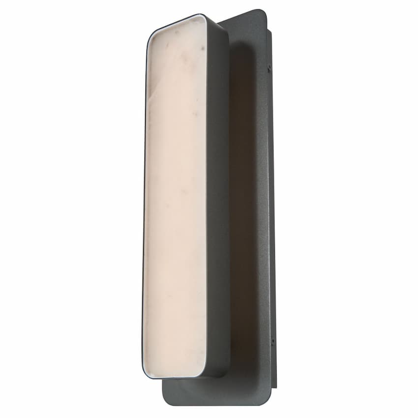 Abra Ingot 50131ODW 3CCT solid alabaster outdoor wall sconce for elegant modern exterior and architectural lighting