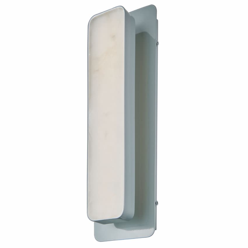 Abra Ingot 50131ODW outdoor wall light featuring solid alabaster stone and selectable 3CCT illumination for contemporary exteriors