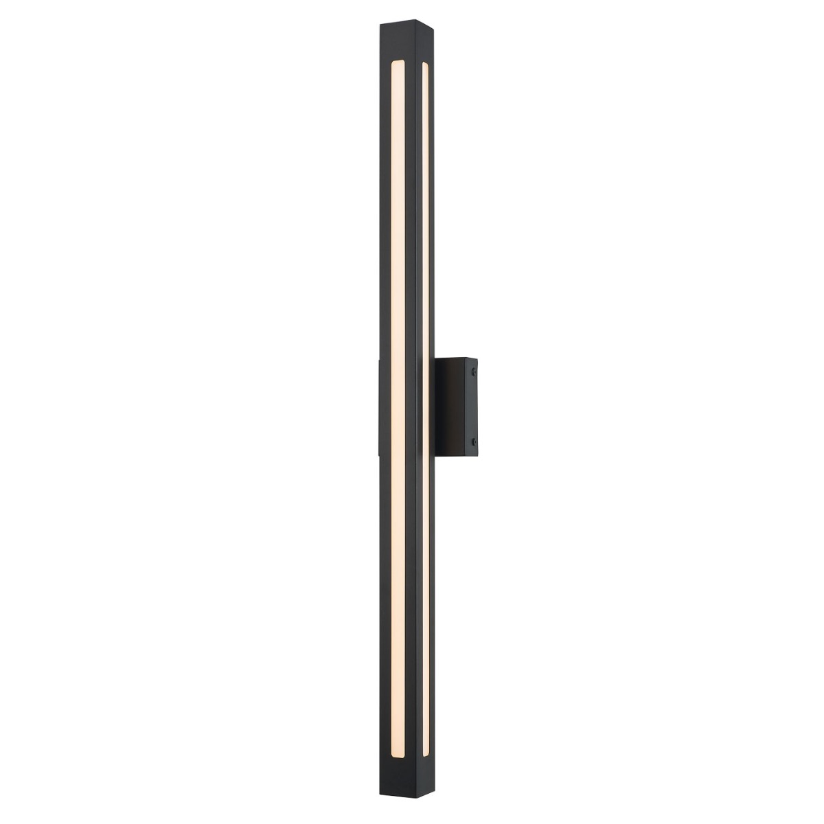 Abra Prism Wet Location Square Tube Wall Fixture Matte Black