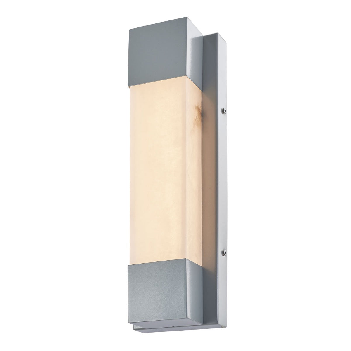 Abra Osiris Alabaster Stone Outdoor Wall Sconce Silica