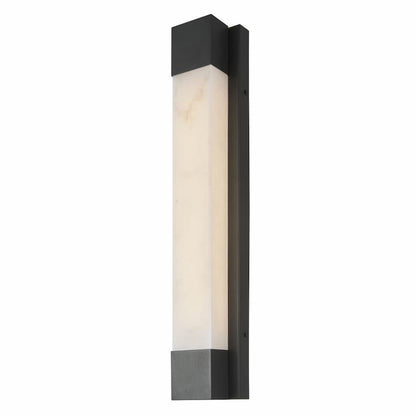Abra Osiris 50143ODW outdoor wall sconce with alabaster stone for elegant contemporary exterior lighting