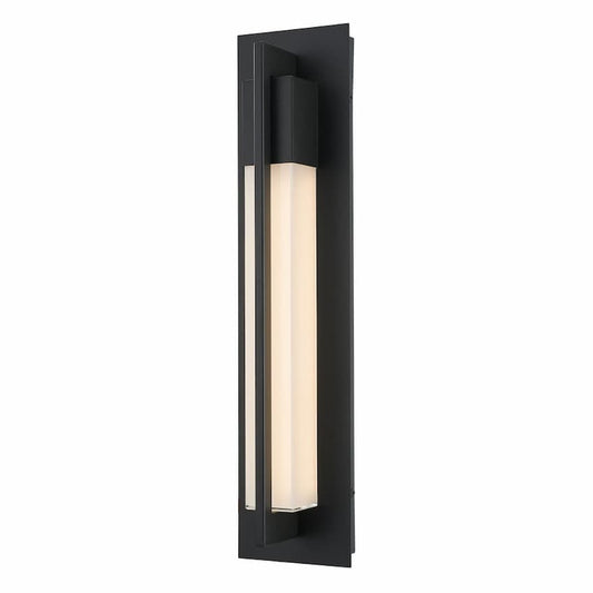 Abra Electron 50149ODW contemporary outdoor wall light featuring elegant mitered glass for residential and commercial exteriors