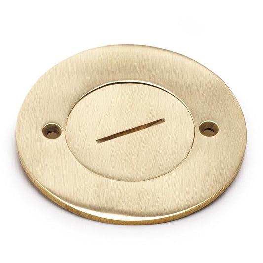 Lew Electric 504 Brass floor box cover