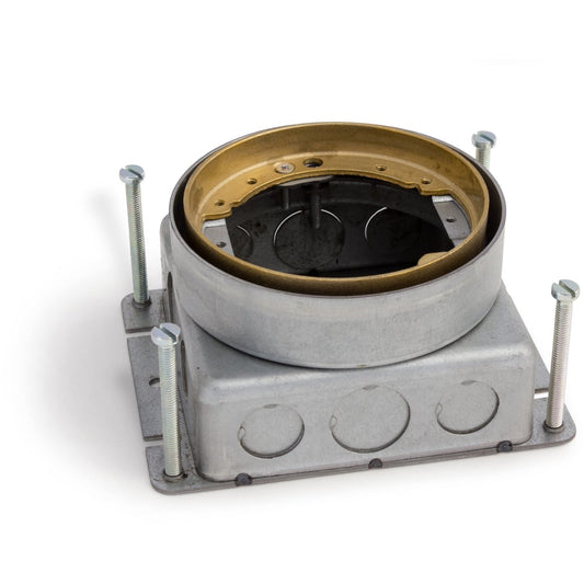 Lew Electric 532-SMB-SB Brass floor box