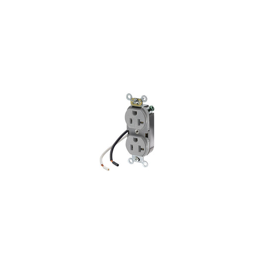 Leviton 5340-CGY Receptacle