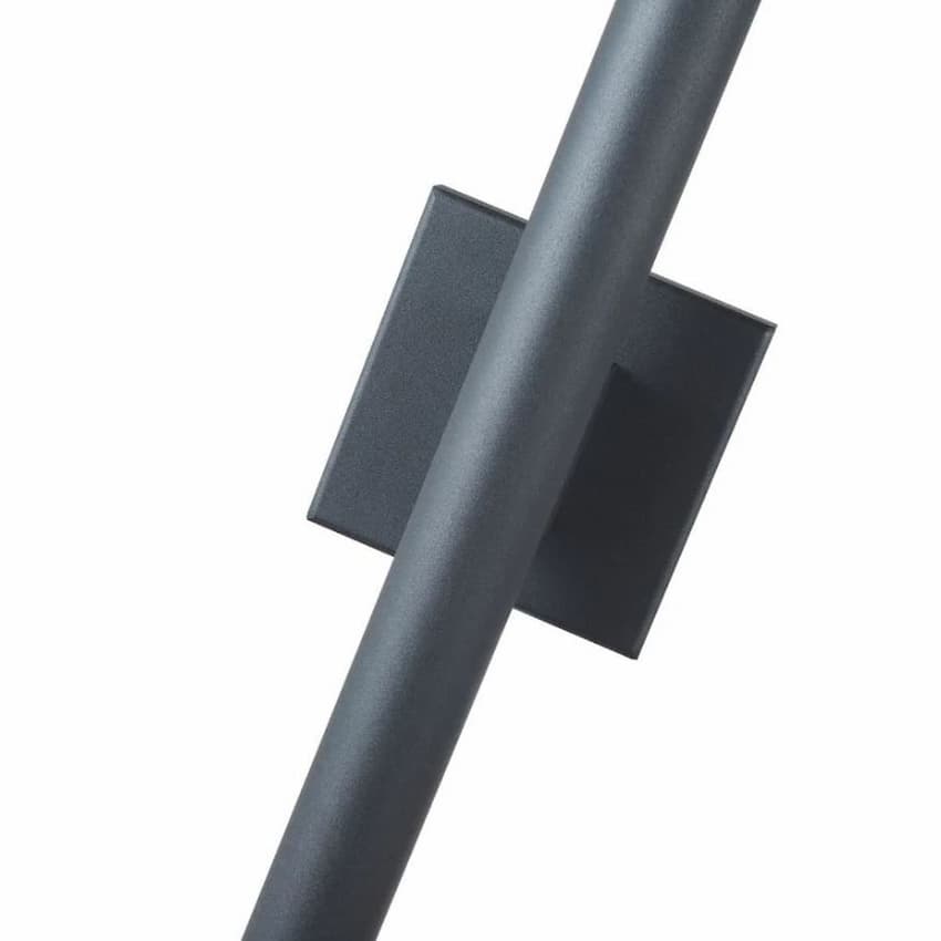 Abra Lighting Obelisk 50112ODW modern reflective tube wall light with 90+ CRI integrated LED for exterior architectural lighting