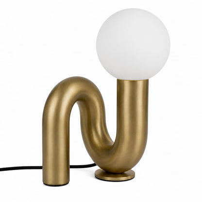 Alora Mood Sadie Collection TL420107BG Table Lamp with Brushed Gold Steel and Polyresin Construction and E26 Bulb Base