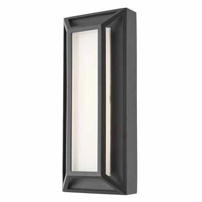 Contemporary low profile LED wall lighting with elegant miter glass finish