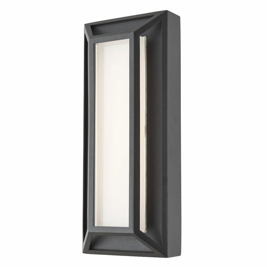 Contemporary low profile LED wall lighting with elegant miter glass finish