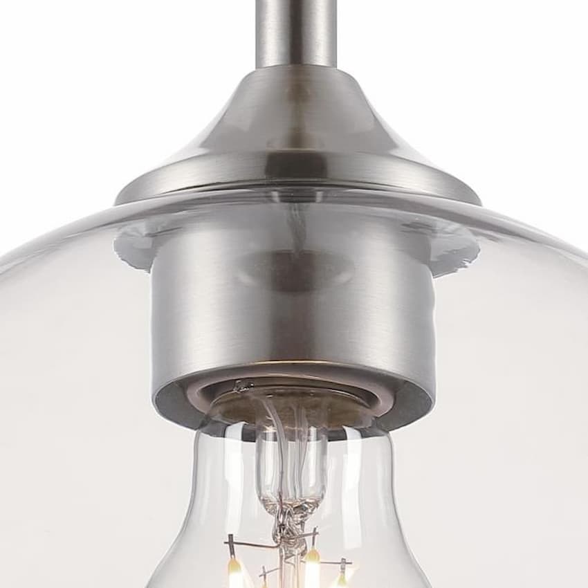 Westinghouse Tatze 6130500 single-light pendant with clear glass globe, adjustable 50-inch cord and E26 medium-base socket