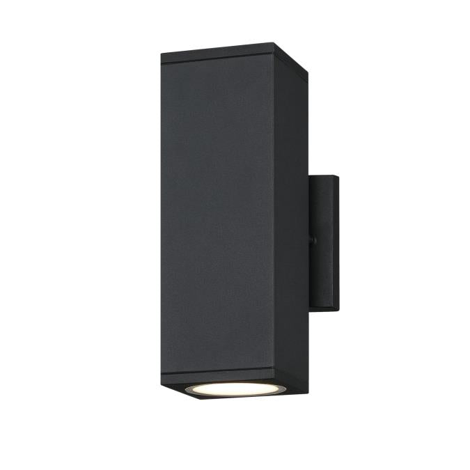 Westinghouse LED wall sconce, black, with frosted glass