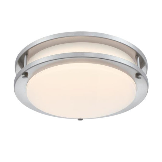 Westinghouse LED flush mount ceiling light, brushed nickel