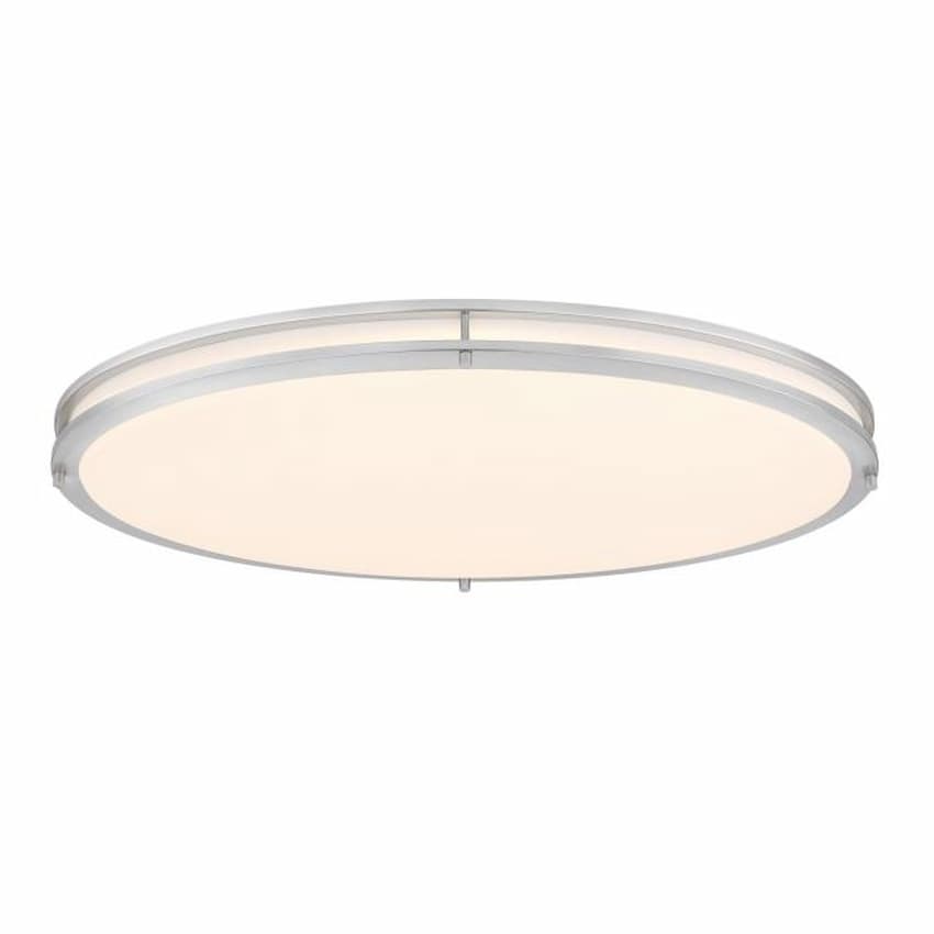 Westinghouse 6136200 LED flush mount ceiling light in brushed nickel finish with acrylic shade