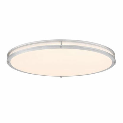 Westinghouse 6136200 LED flush mount ceiling light in brushed nickel finish with acrylic shade