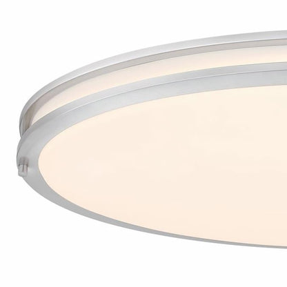 Westinghouse LED Flush Mount 6136200 featuring a 32.5-inch design and diffused acrylic shade