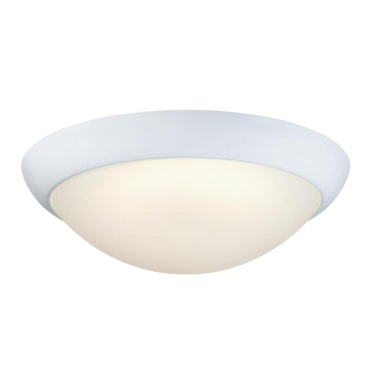 Westinghouse LED flush mount ceiling light, white, with frosted glass