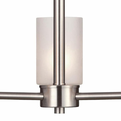 Westinghouse Sylvestre 6227500 18.25-inch chandelier with three E26 medium-base lights and transitional modern styling