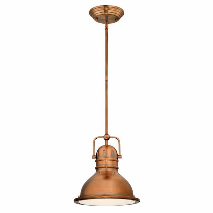 Westinghouse Lighting 63084A 1-light pendant featuring a distinctive washed copper finish and decorative hanging design for modern interiors