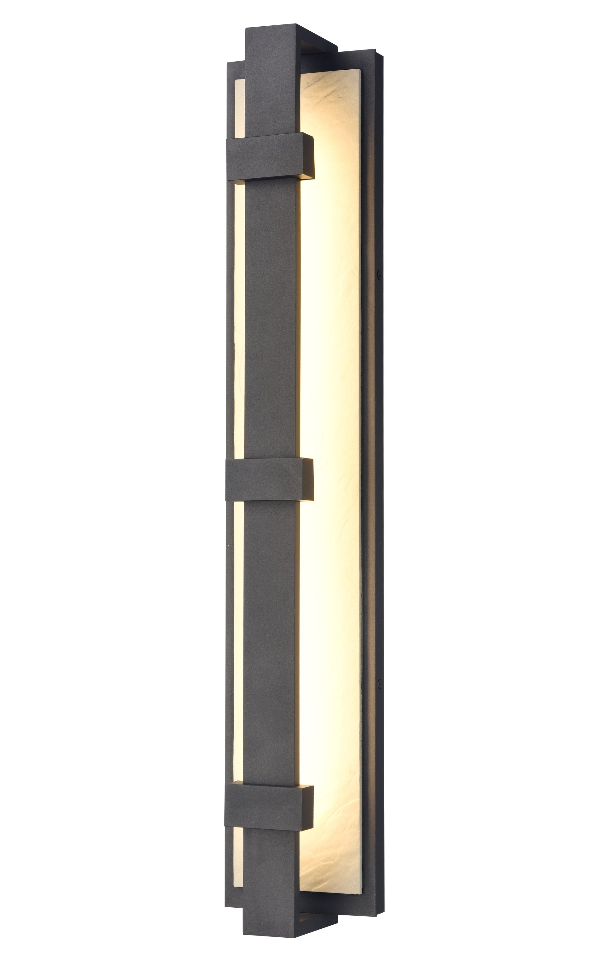 Arabela Crossroads satin black outdoor wall sconce 65001