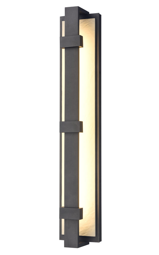 Arabela Crossroads satin black outdoor wall sconce 65001