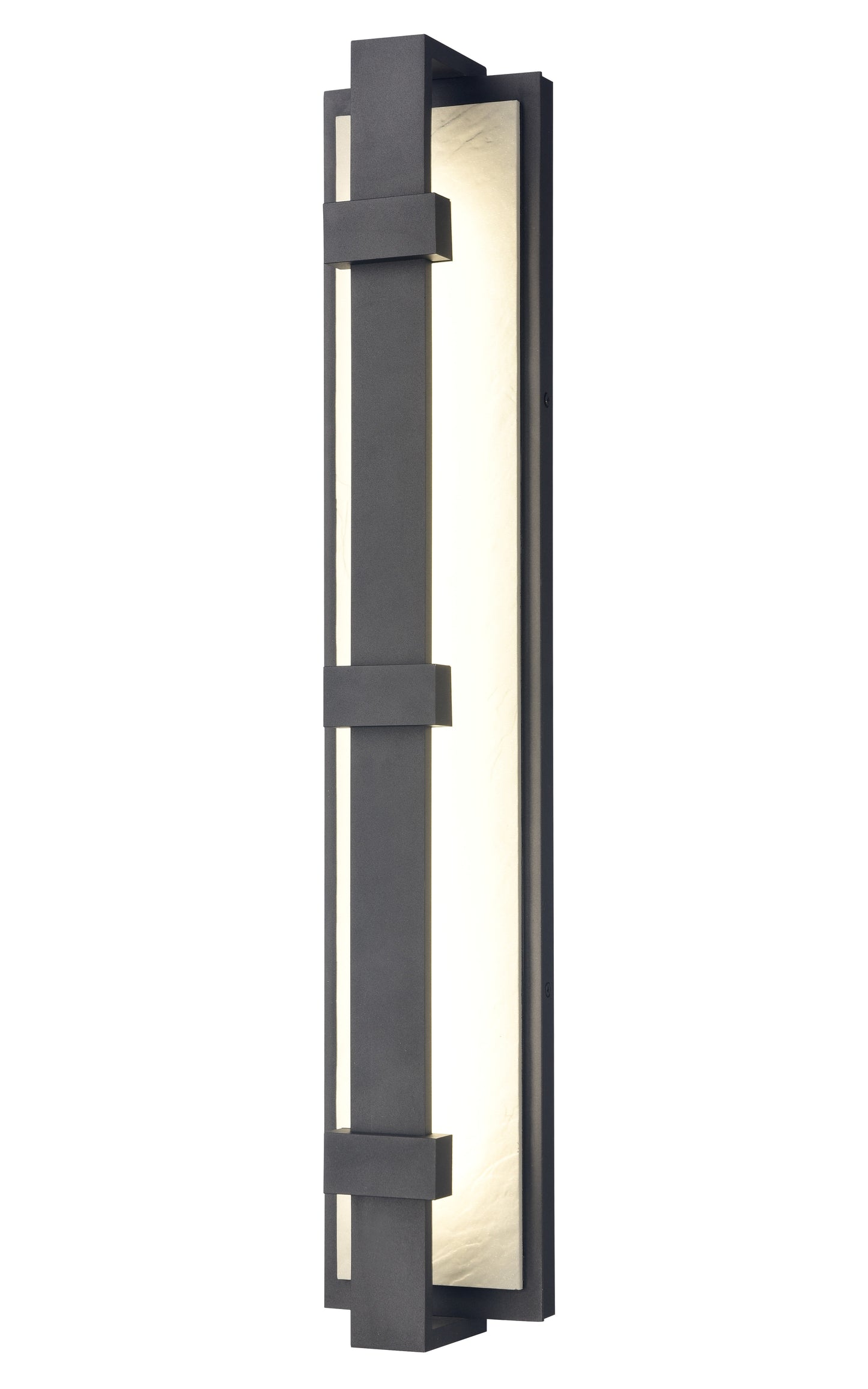 Arabela Crossroads satin black outdoor wall sconce 65001 view 3
