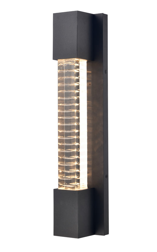 Arabela Jarvis charcoal black outdoor wall sconce 65020