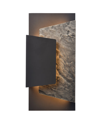 Arabela Meld satin black outdoor wall sconce 65030 view 2
