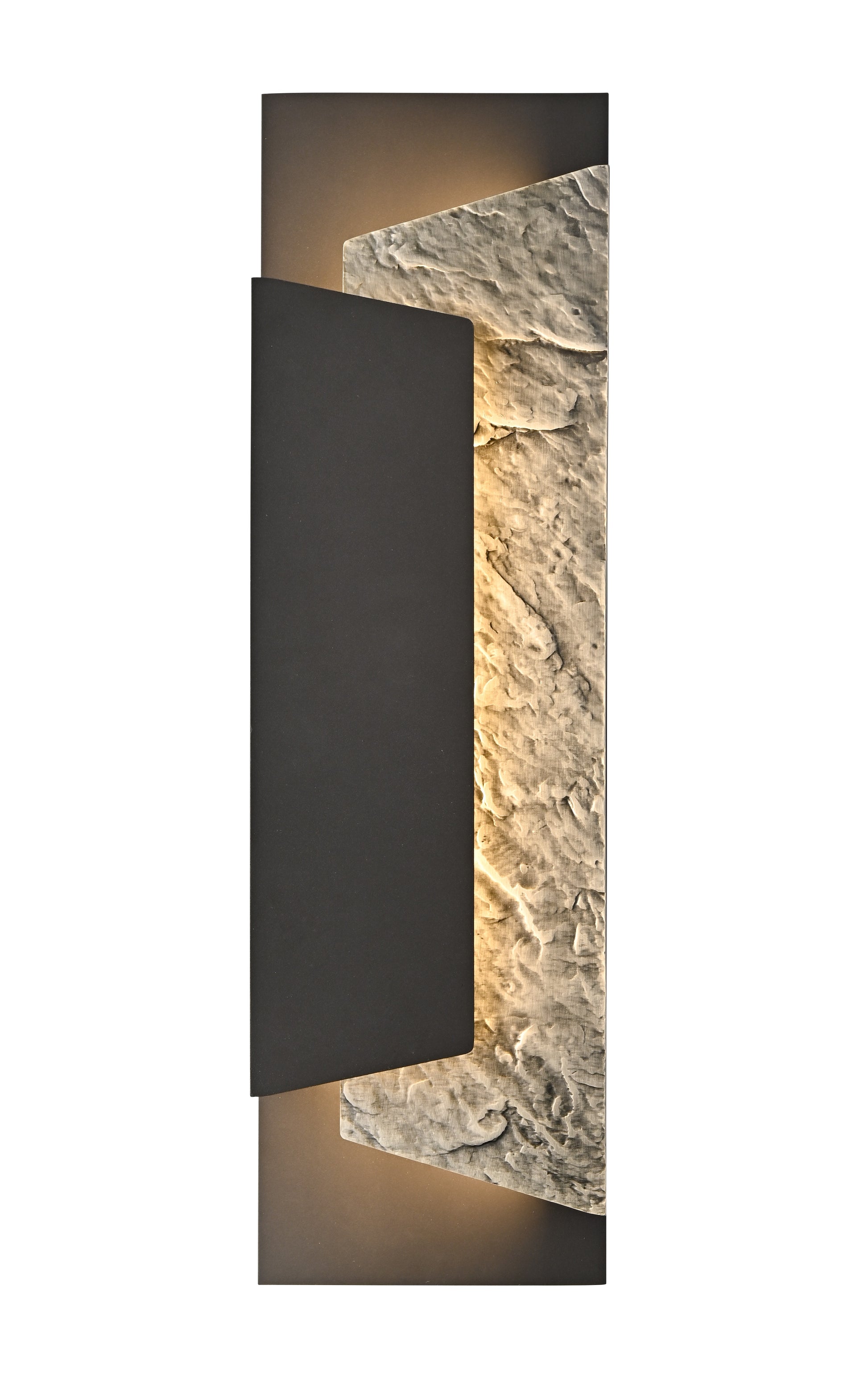 Arabela Meld satin black outdoor wall sconce 65031 view 2