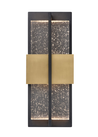 Arabela Technica golden & satin black outdoor wall sconce 65040 view 2