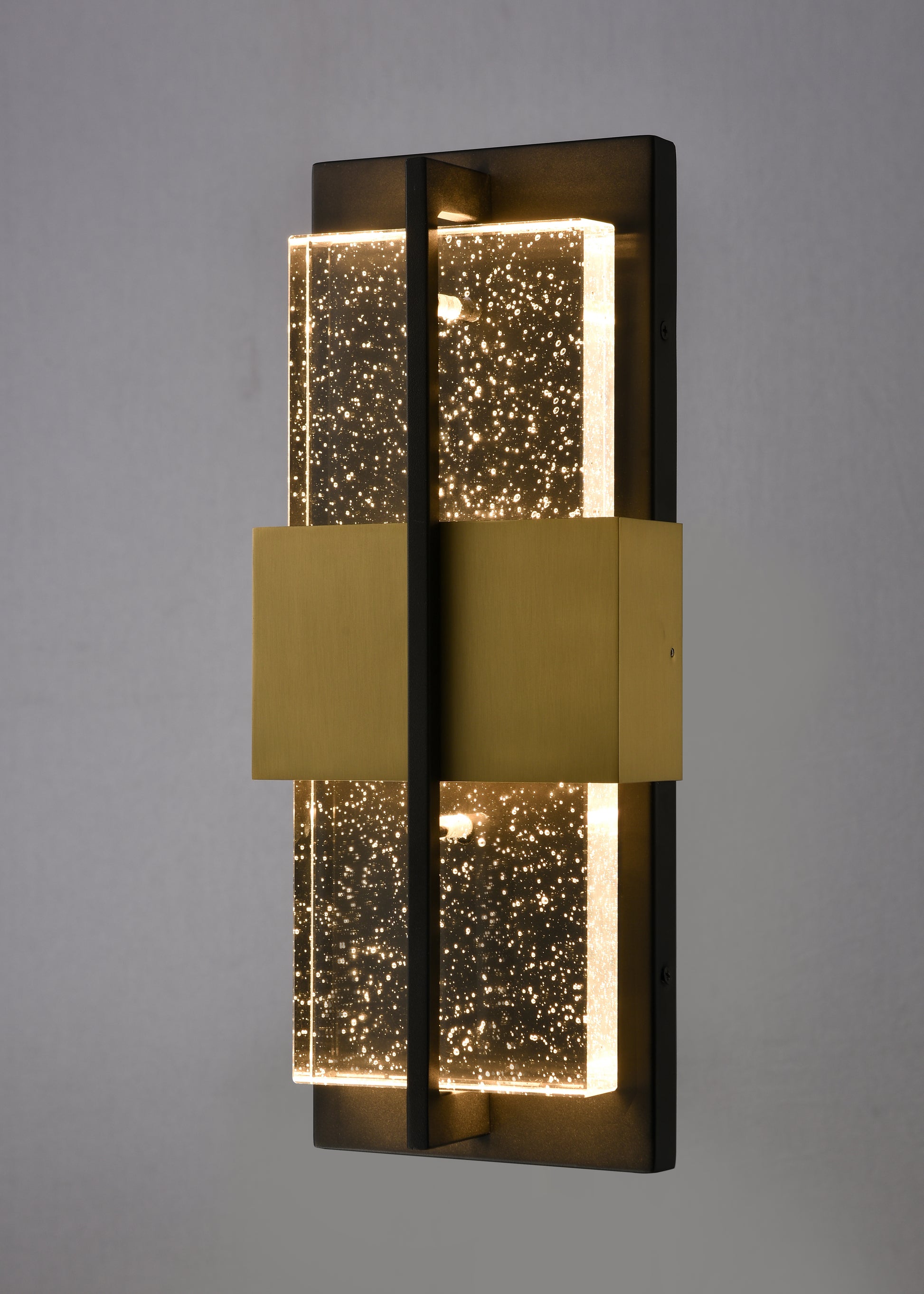 Arabela Technica golden & satin black outdoor wall sconce 65040 view 4