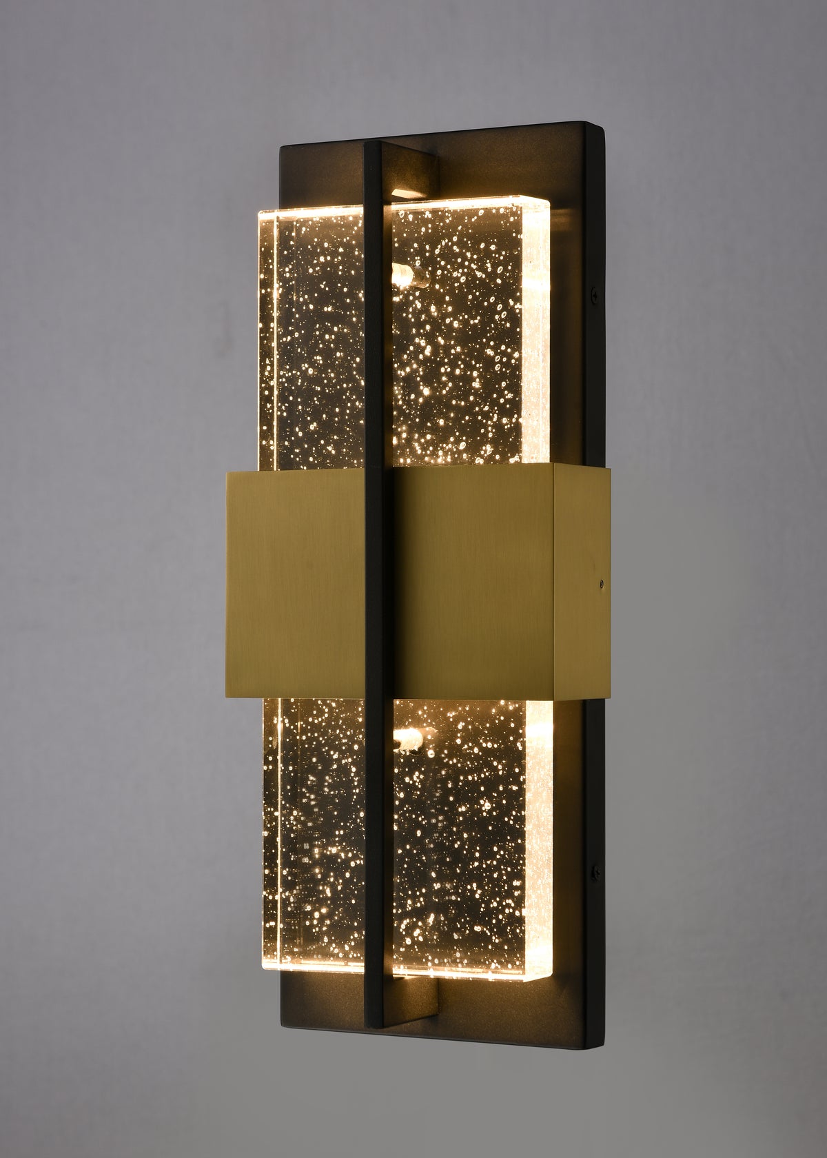 Arabela Technica golden & satin black outdoor wall sconce 65040 view 4