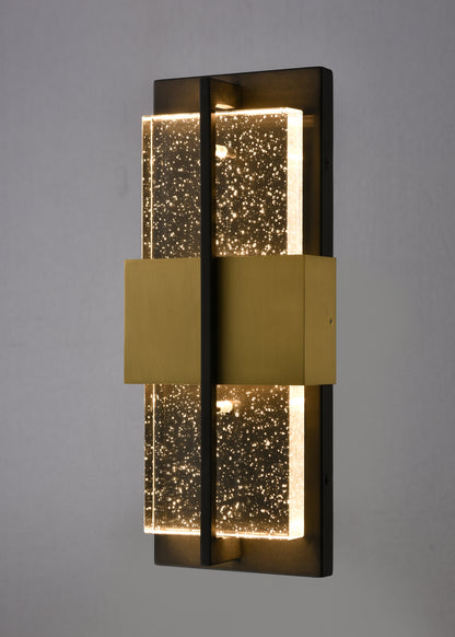Arabela Technica golden & satin black outdoor wall sconce 65040 view 4