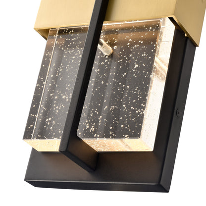 Arabela Technica golden & satin black outdoor wall sconce 65040 view 5