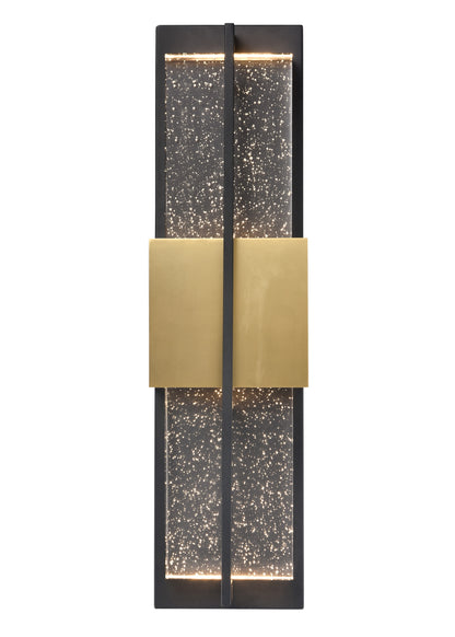 Arabela Technica golden & satin black outdoor wall sconce 65041 view 2
