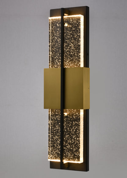 Arabela Technica golden & satin black outdoor wall sconce 65041 view 4