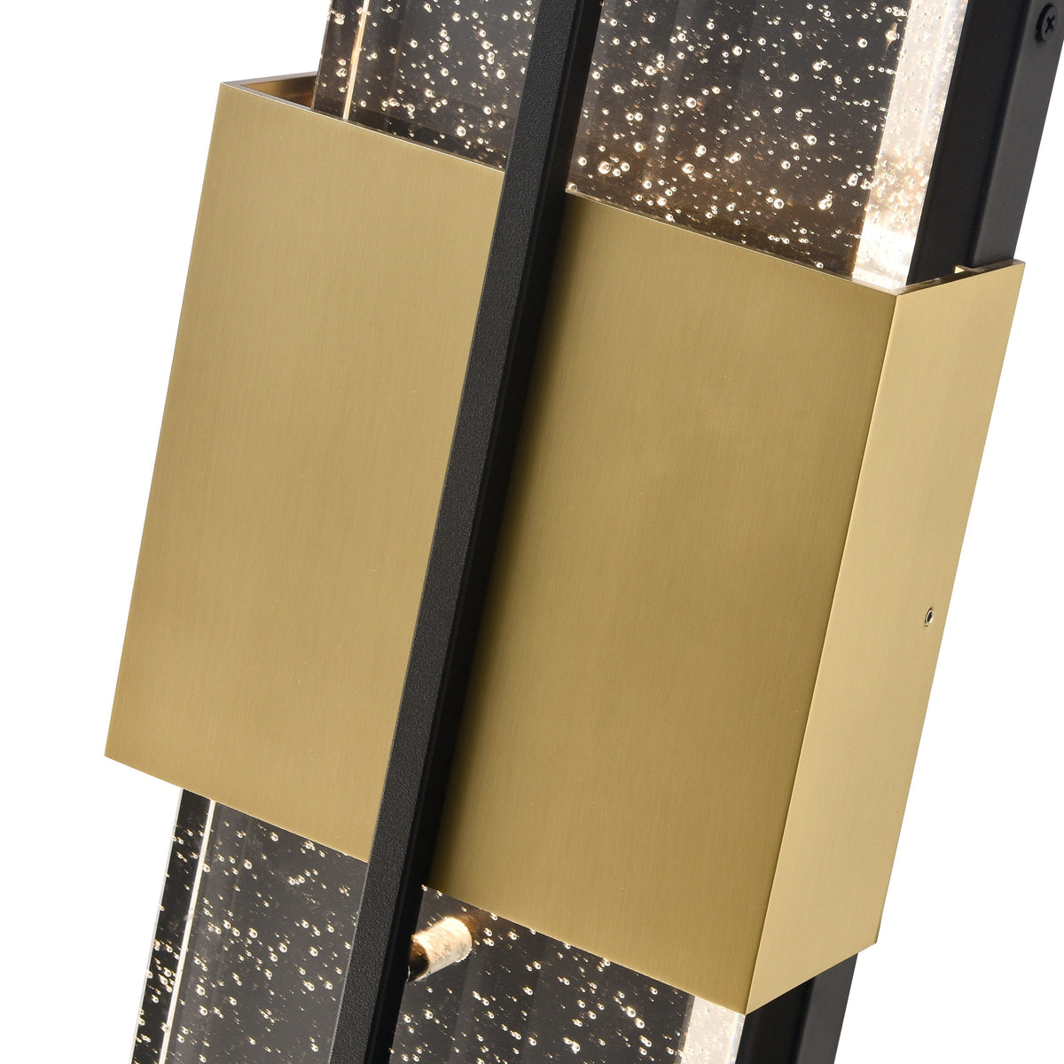 Arabela Technica golden & satin black outdoor wall sconce 65041 view 5