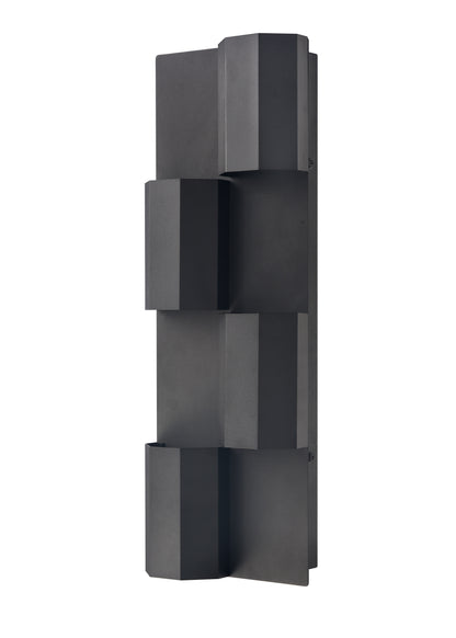 Arabela Skyline satin black outdoor wall sconce 65060 view 3