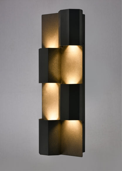 Arabela Skyline satin black outdoor wall sconce 65060 view 4