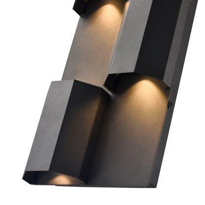Arabela Skyline satin black outdoor wall sconce 65060 view 5